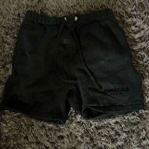 Essentials Black Athletic Men Shorts
